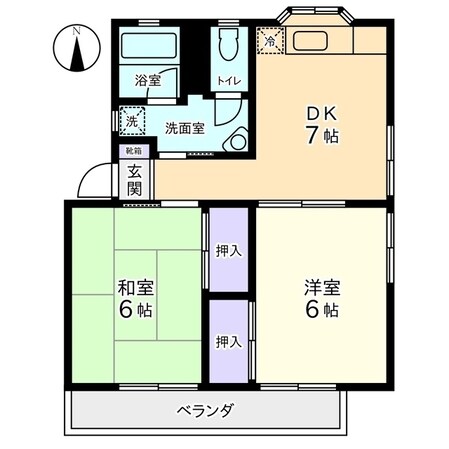 オレンジクリエイトCの物件間取画像